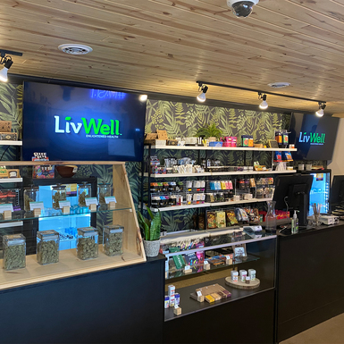 LivWell Cheboygan cannabis retail store interior