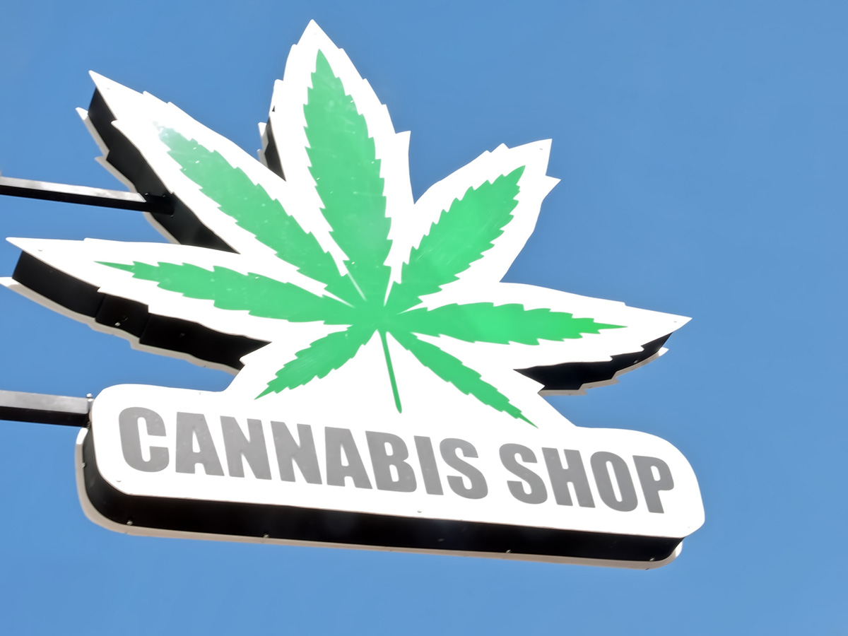 Cannabis store sign
