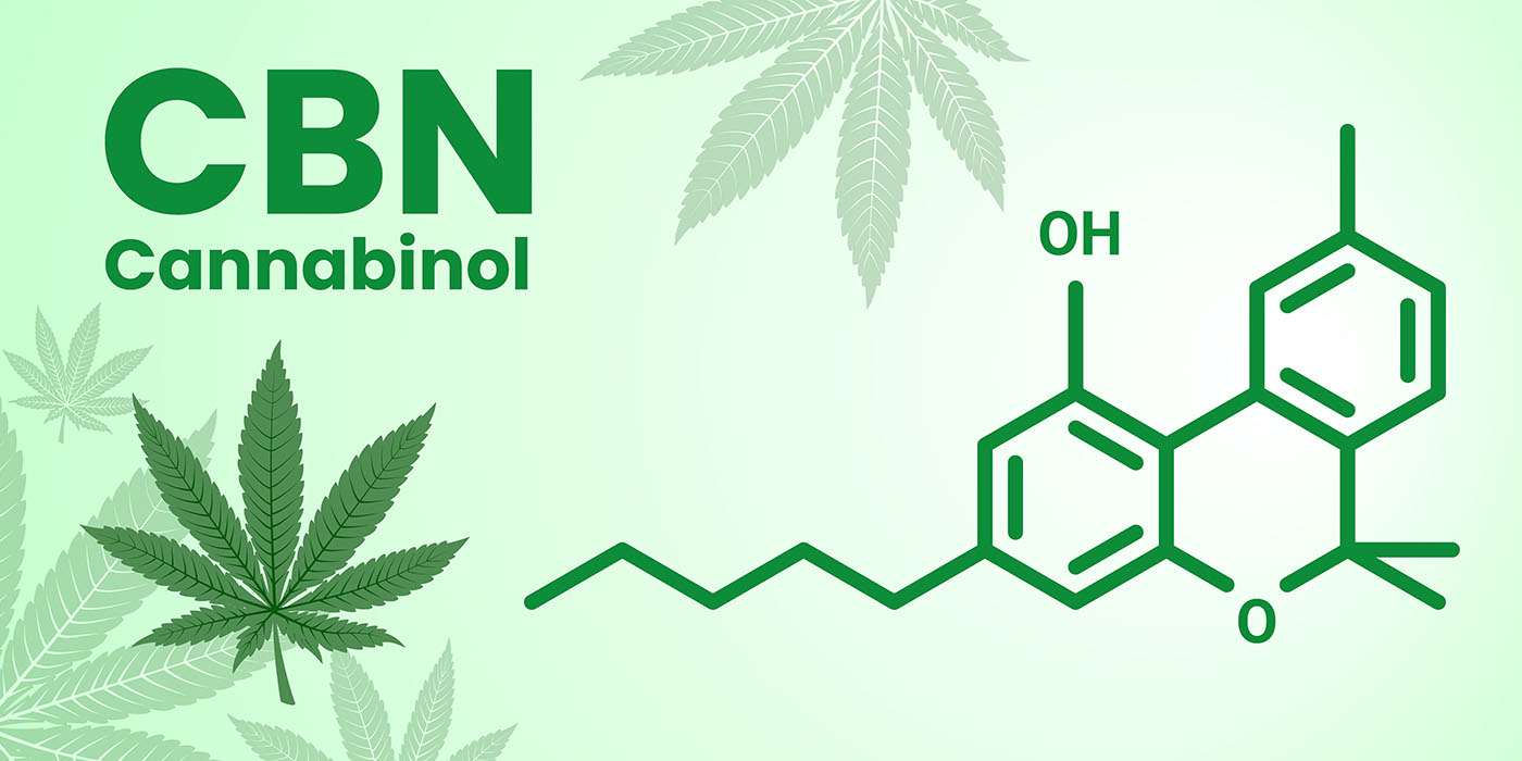 CBN molecule on a green background