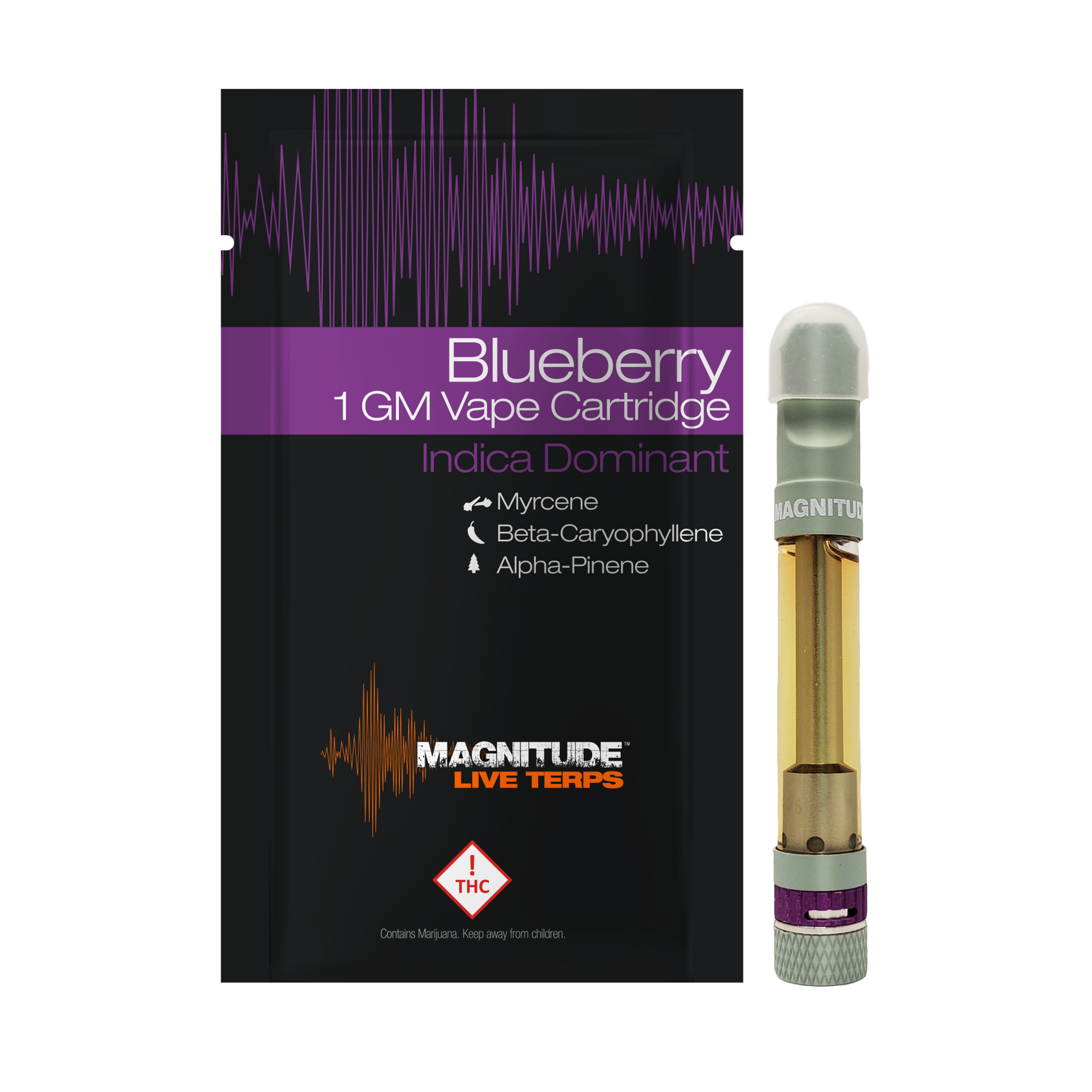 Magnitude Indica Blueberry Live Terp Cart 1g