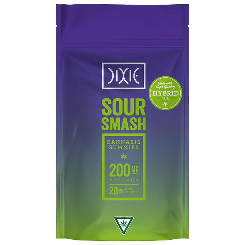 Dixie Gummies Sour Smash Hybrid 200mg
