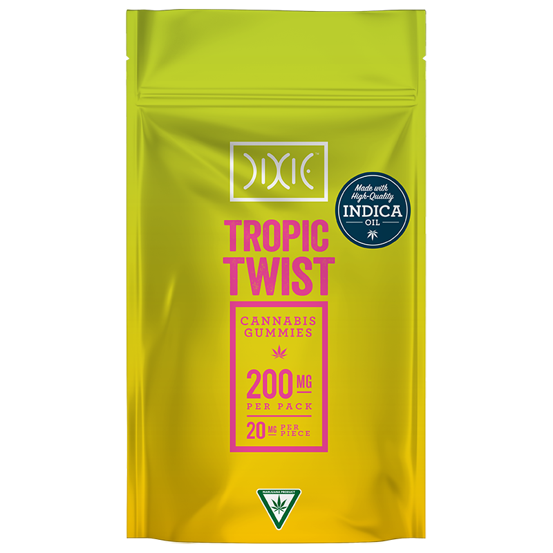 Dixie Gummies Tropic Twist Indica 200mg