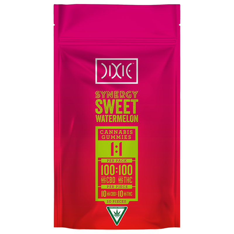 Dixie Gummies Synergy Watermelon 1:1 100mg