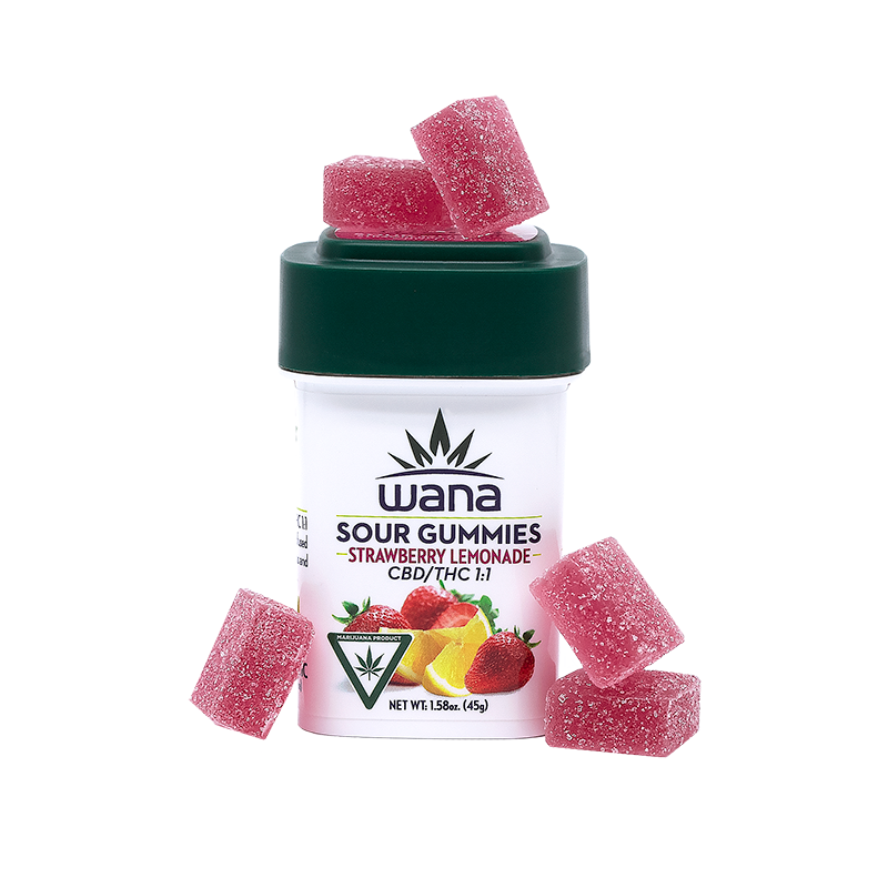 Wana Gummies Strawberry Lemonade 1:1 200mg
