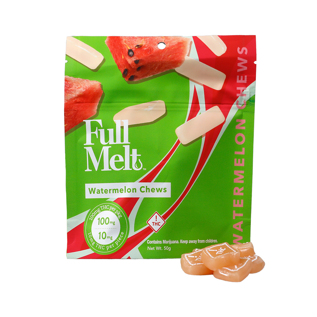 Full Melt Watermelon Chew 10pk Thc 100mg