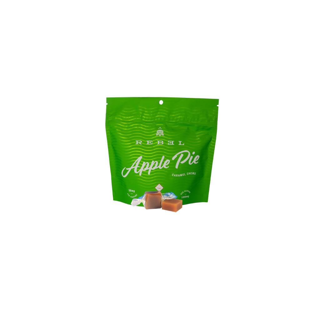 Rebel Edibles | Apple Pie Caramels 1000mg