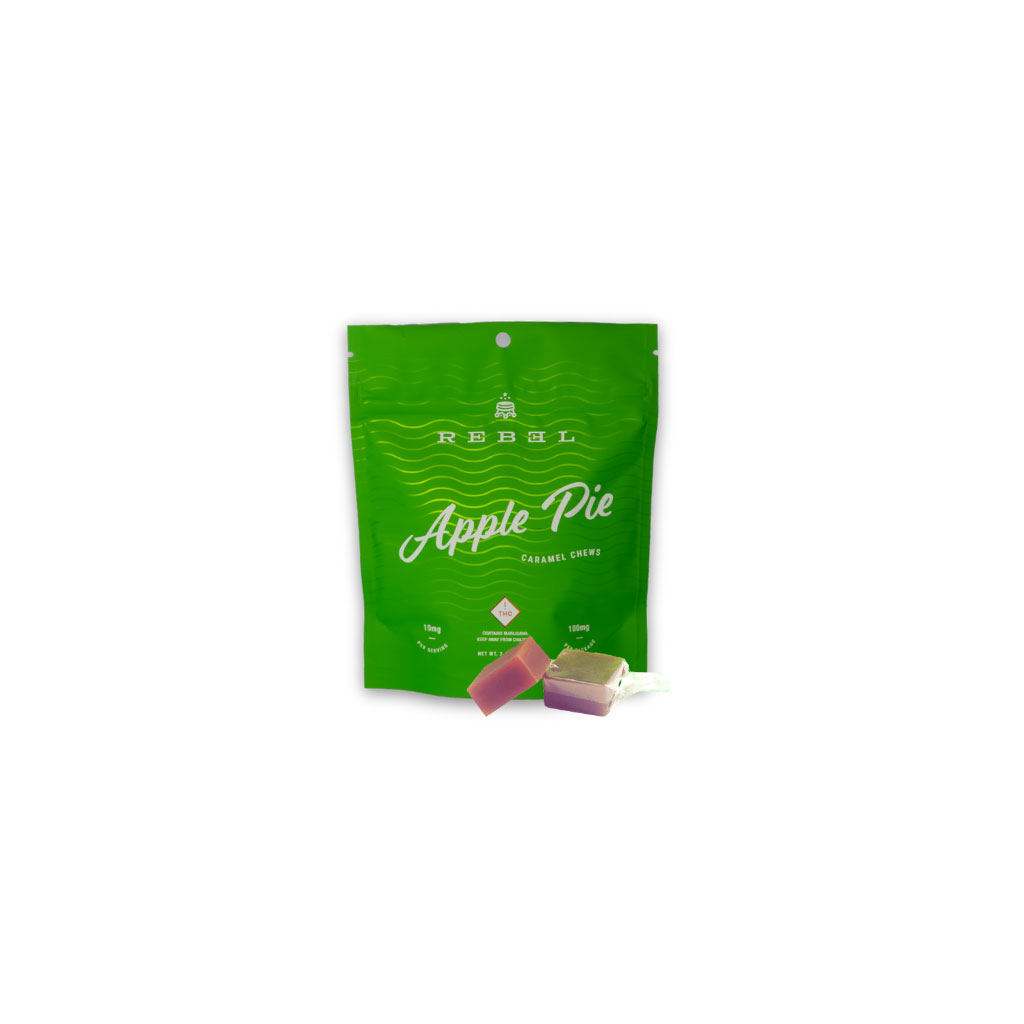 Rebel Edibles | Apple Pie Caramels 100mg