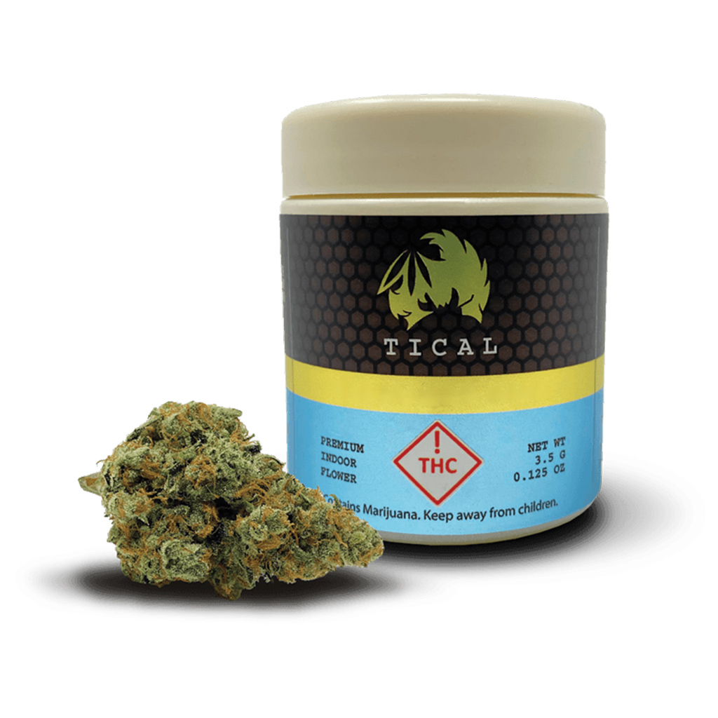 Tical PreWeighed Cannabis Flower Jar and Product