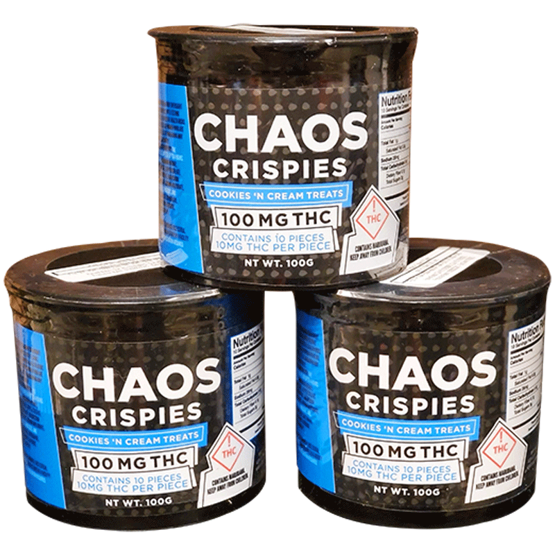 Chaos Crispies Cookies & Cream 100mg