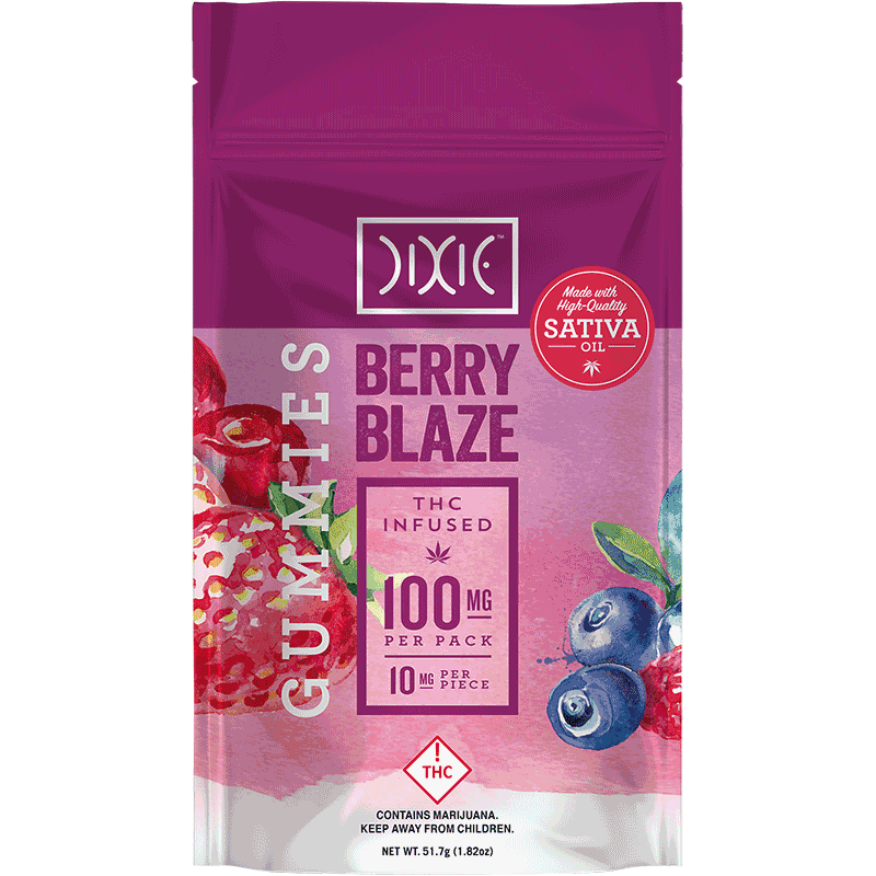 Dixie Gummies Berry Blaze 100mg