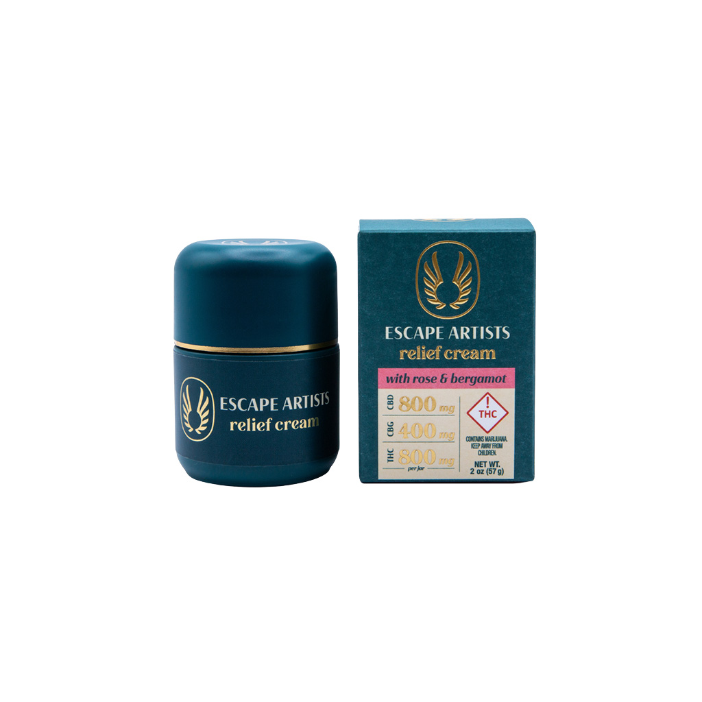 Escape Artists 800:400:800: Thc:cbgcbd Cream Rose & Bergamot