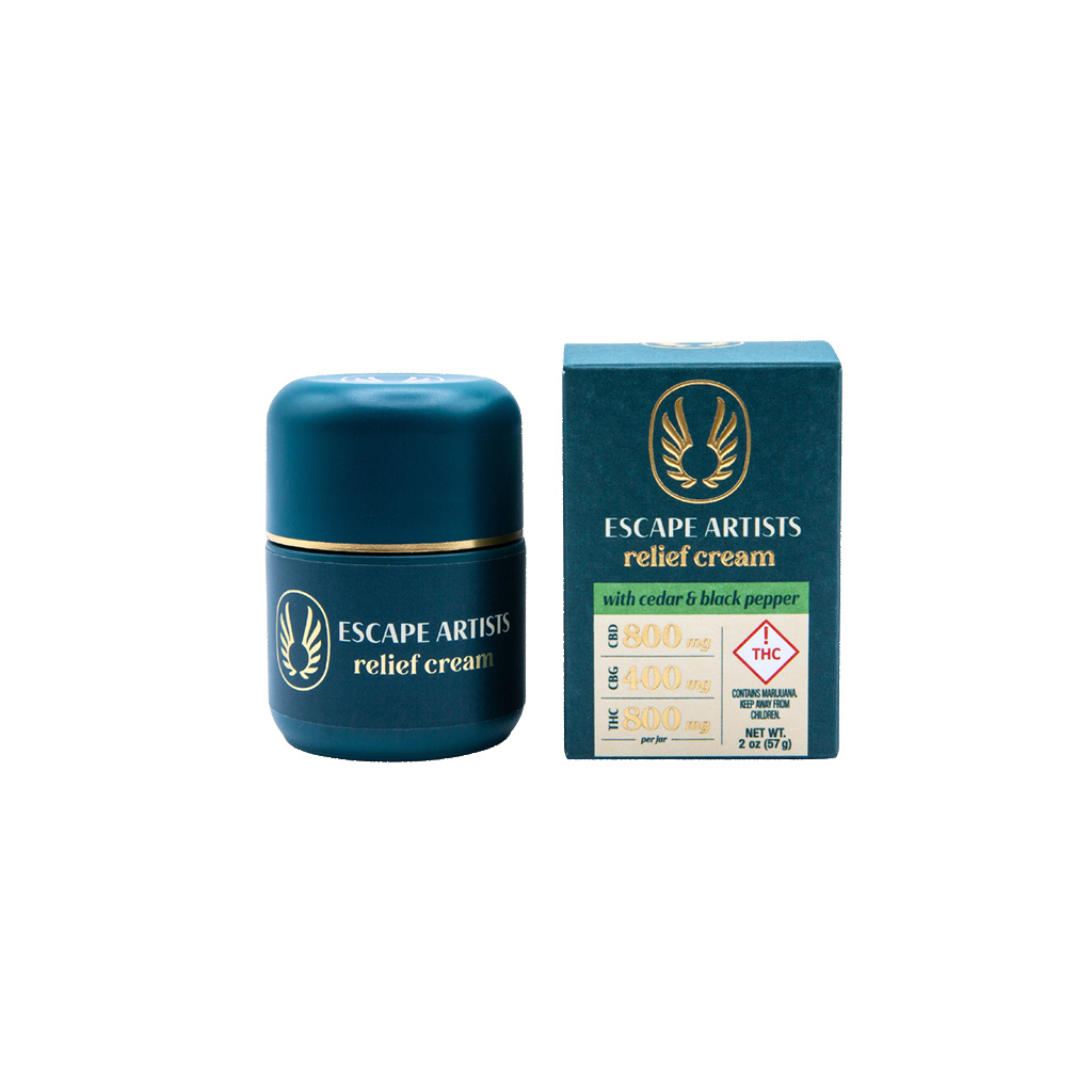 Escape Artists 800:400:800: Thc:cbgcbd Cream Cedar & Pepper