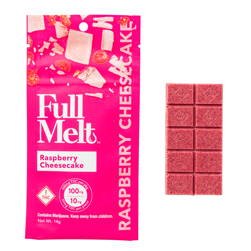 Full Melt Raspberry Cheesecake Bar Thc 100mg