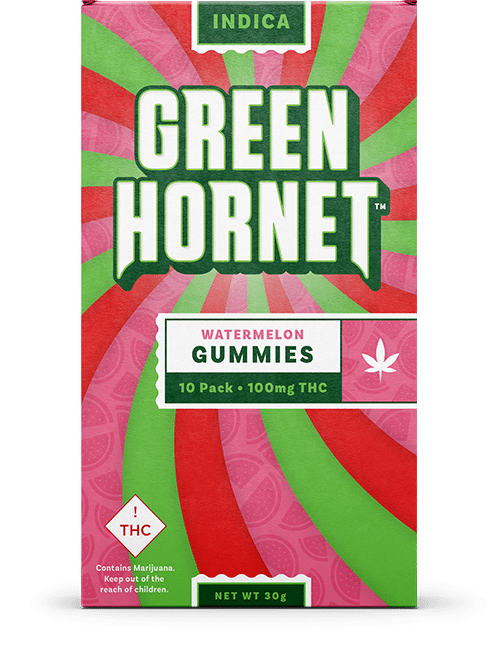 Cheeba Chew Green Hornet Watermelon Indica 100mg