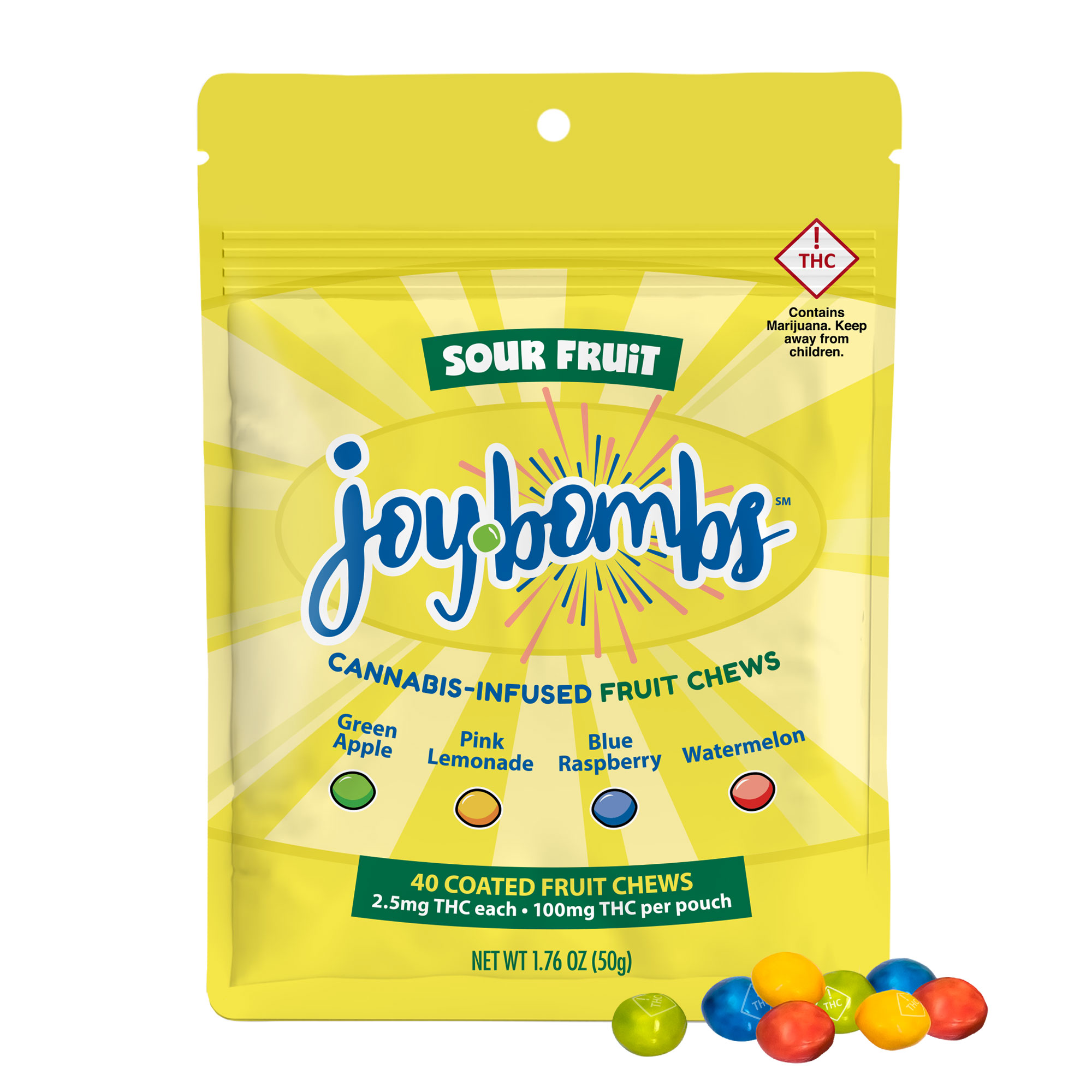 Joyibles Sour Joy Bomb 100mg