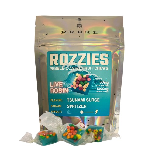 Rebel Edibles Rozzies | Tsunami Surge 1000mg