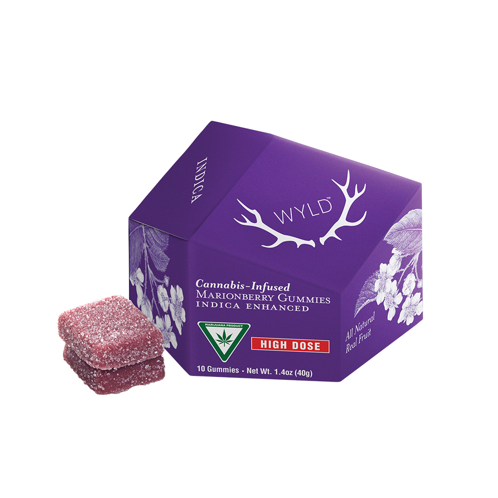 Wyld Marionberry Indica Gummies 200mg