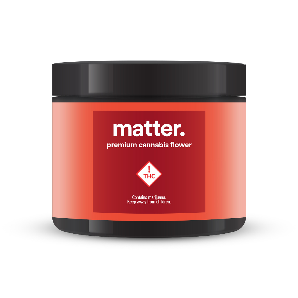 matter. sativa red flower jar
