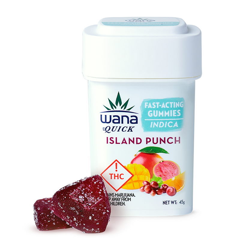 Wana Quick Gummies Island Punch Indica 100mg