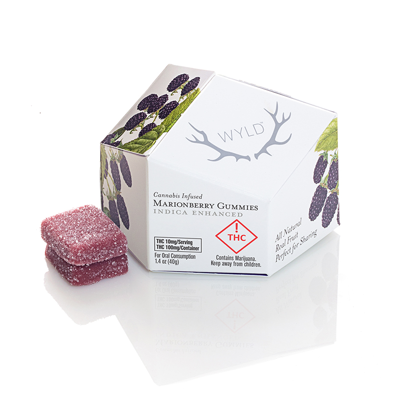 Wyld Marionberry Indica Gummies 100mg