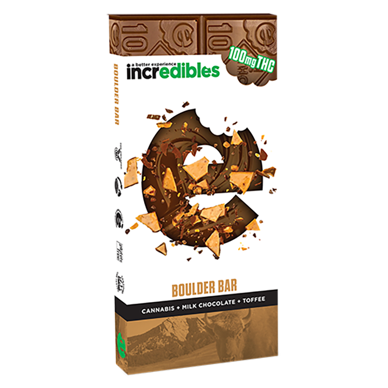 Incredibles Bar Toffee Crunch Cbd 100mg
