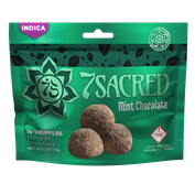 7 Sacred Mint Choco Truffles Indica 100mg
