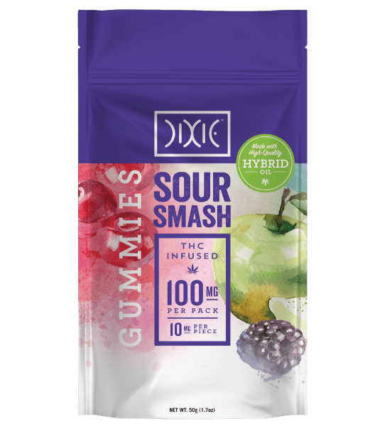 Dixie Gummies Sour Smash 100mg